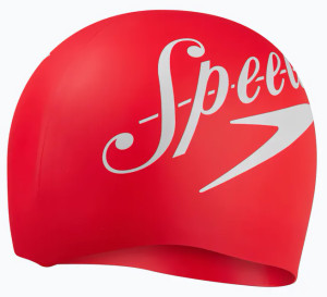 Шапочка для плавання Speedo SLOGAN PRT CAP AU червоний, білий Уні OSFM 8-0838514614