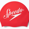 Шапочка для плавання Speedo SLOGAN PRT CAP AU червоний, білий Уні OSFM 8-0838514614