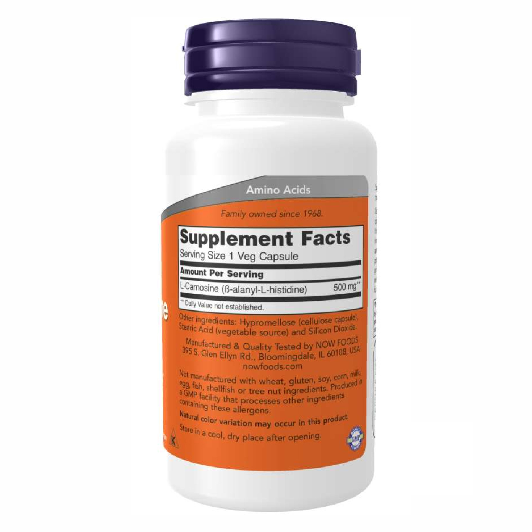 Капсули Carnosine 500mg - 50 vcaps 2022-10-1444