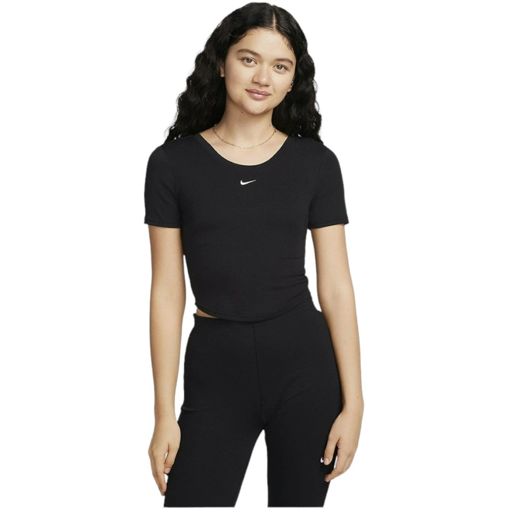 Футболка W NSW NK CHLL KNT MRIB SS TOP FN3664-010