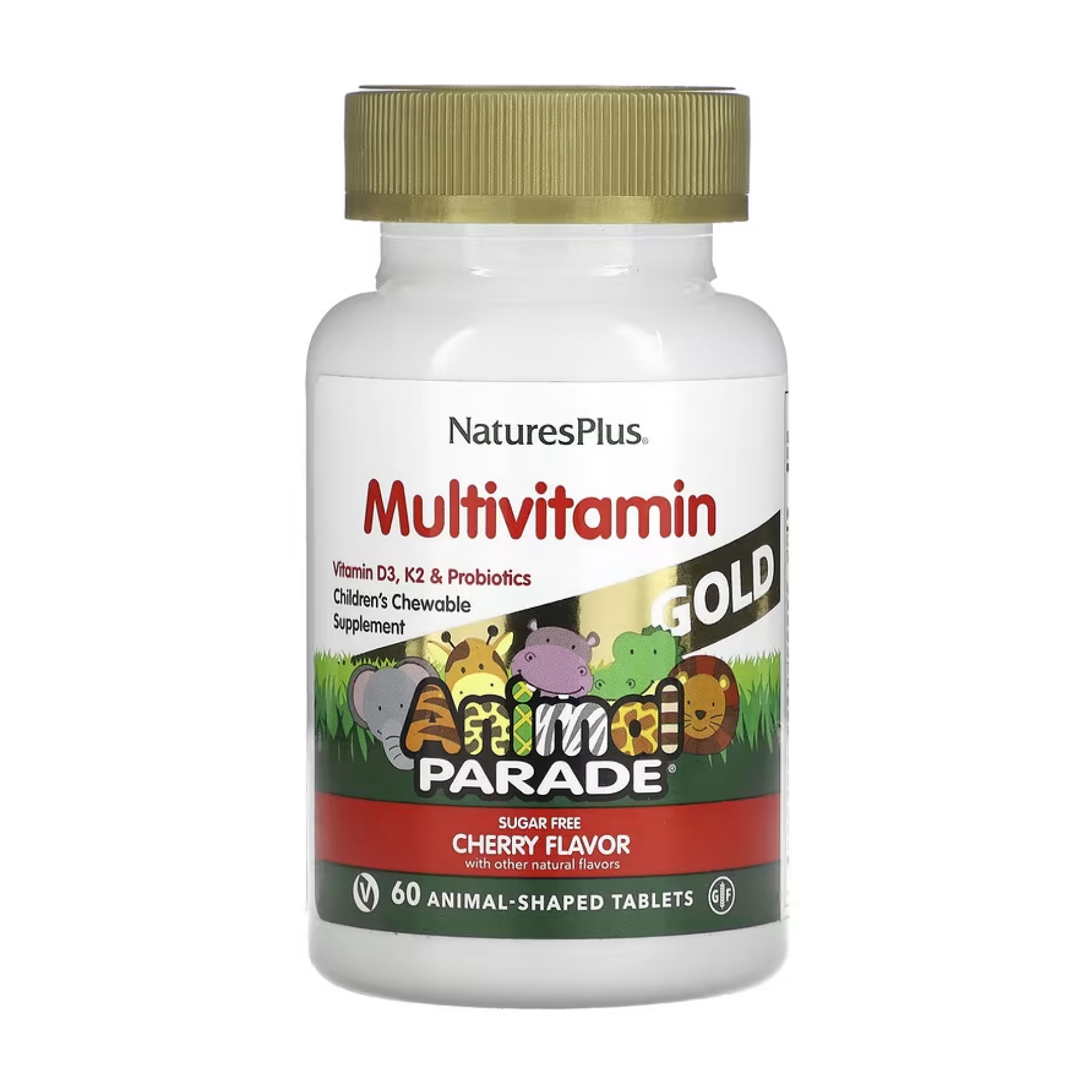 Таблетки Nature's Plus Animal Parade Gold - 60 tabs Cherry 2023-10-4405