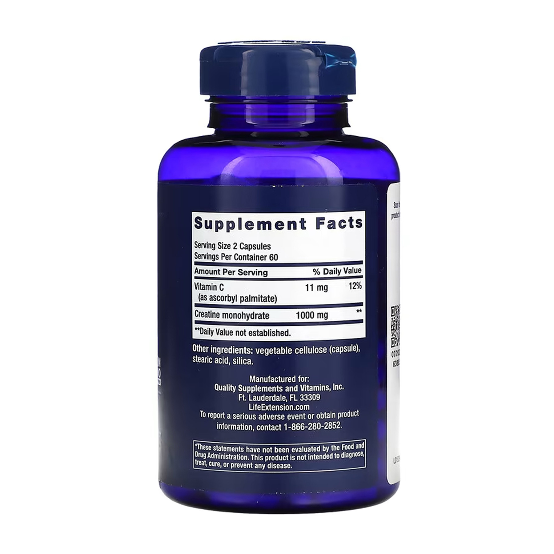 Капсули Life Extension Creatine Capsules - 120 caps 2023-10-5457