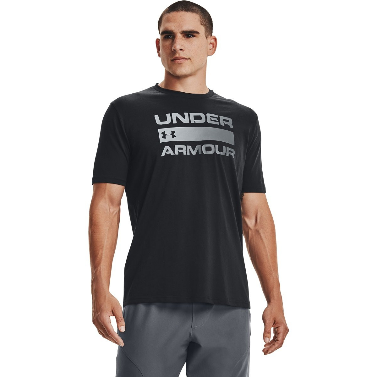Футболка UA TEAM ISSUE WORDMARK SS чорний Чол XXL 1329582-001