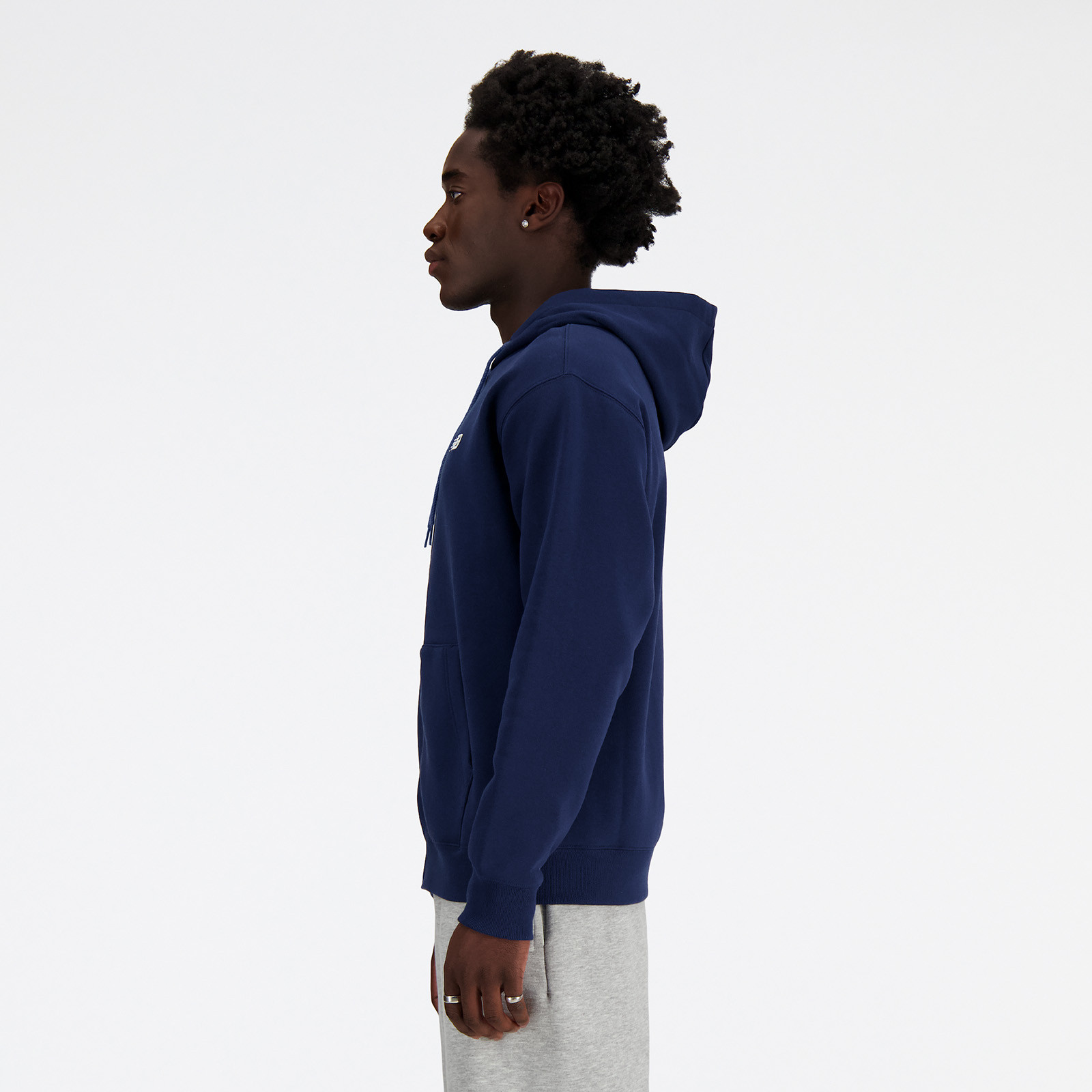 Толстовка чоловіча New Balance Sport Essentials Full Zip Blue MJ41502NNY L MJ41502NNY