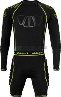 Комбінезон компресійний для воротаря Uhlsport BIONIKFRAME BODYSUIT чорно-жовтий 1005635 01 1005635-01