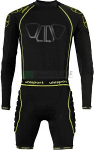 Комбінезон компресійний для воротаря Uhlsport BIONIKFRAME BODYSUIT чорно-жовтий 1005635 01 1005635-01