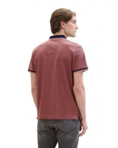 Поло POLO WITH DETAILED COLLAR 1040822ХХ35774 Tom Tailor L Бордовий 1040822ХХ35774