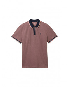 Поло POLO WITH DETAILED COLLAR 1040822ХХ35774 Tom Tailor L Бордовий 1040822ХХ35774