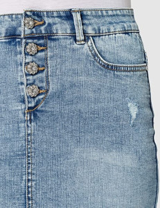 Спідниця ONLCARMEN LIFE REG ACIDDNM SKIRT BJ114-3 15227208-Medium Blue Denim ONLY L Блакитний 15227208-MEDIUM BLUE DENI