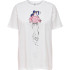 Футболка ONLMARY S/S OVERSIZE TOP JRS 15254406-Bright White-Print:HAT ONLY S Білий 15254406-Bright White-Pri