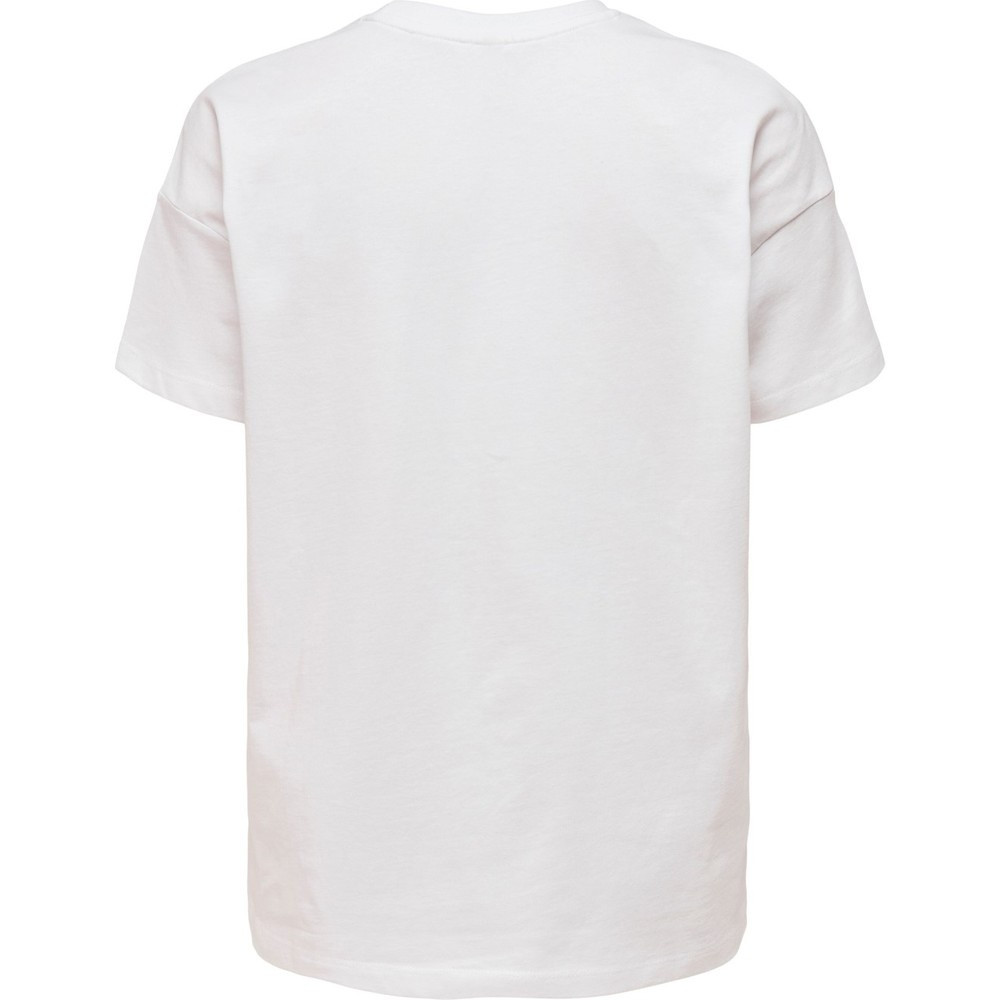 Футболка ONLMARY S/S OVERSIZE TOP JRS 15254406-Bright White-Print:HAT ONLY S Білий 15254406-Bright White-Pri