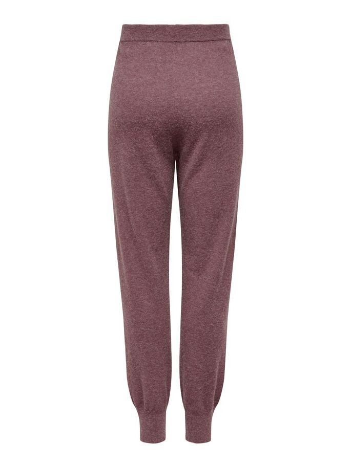 Штани ONLYOUNGER PANTS KNT 15238341-Rose Brown-Detail:W. MELANGE ONLY L Бордовий 15238341-Rose Brown-Detai