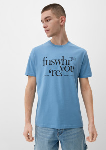 Футболка 2127283.51D0 Q/S by s.Oliver L Блакитний 2127283.51D0