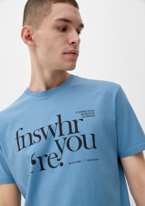 Футболка 2127283.51D0 Q/S by s.Oliver L Блакитний 2127283.51D0