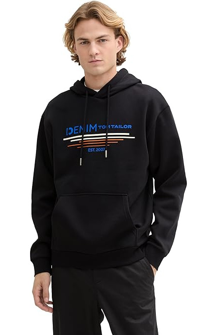 Худі Men's Sweater 1043298-13312 Tom Tailor L Чорний 1043298-13312