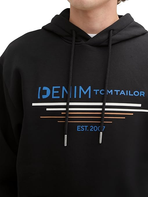 Худі Men's Sweater 1043298-13312 Tom Tailor L Чорний 1043298-13312