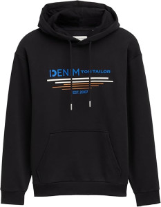 Худі Men's Sweater 1043298-13312 Tom Tailor L Чорний 1043298-13312