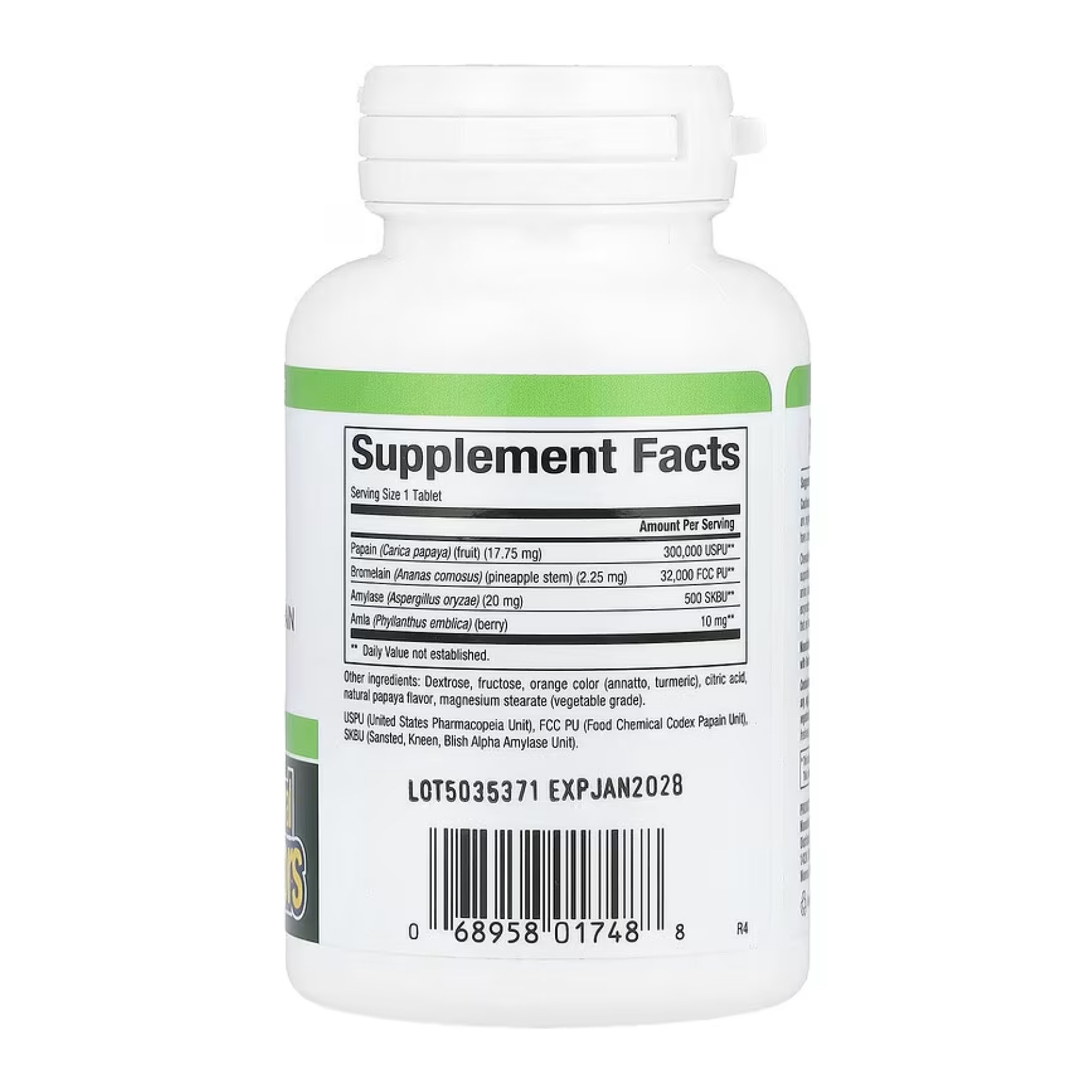Таблетки Natural Factors Papaya Enzymes - 60 tabs 2023-10-4701