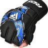Рукавиці тренувальні RDX GRAPPLING GLOVES NEW AURA F17 чорний, синій Уні M GGR-F17BU