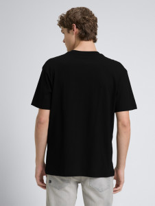 Футболка Relaxed fit T-shirt with print 1050315-29999 Tom Tailor XXL Чорний 1050315-29999