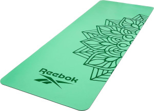 Килимок для йоги Reebok Natural Rubber Yoga Mat зелений, мандала Уні 176 х 61 х 0,4 см RAYG-11085GN