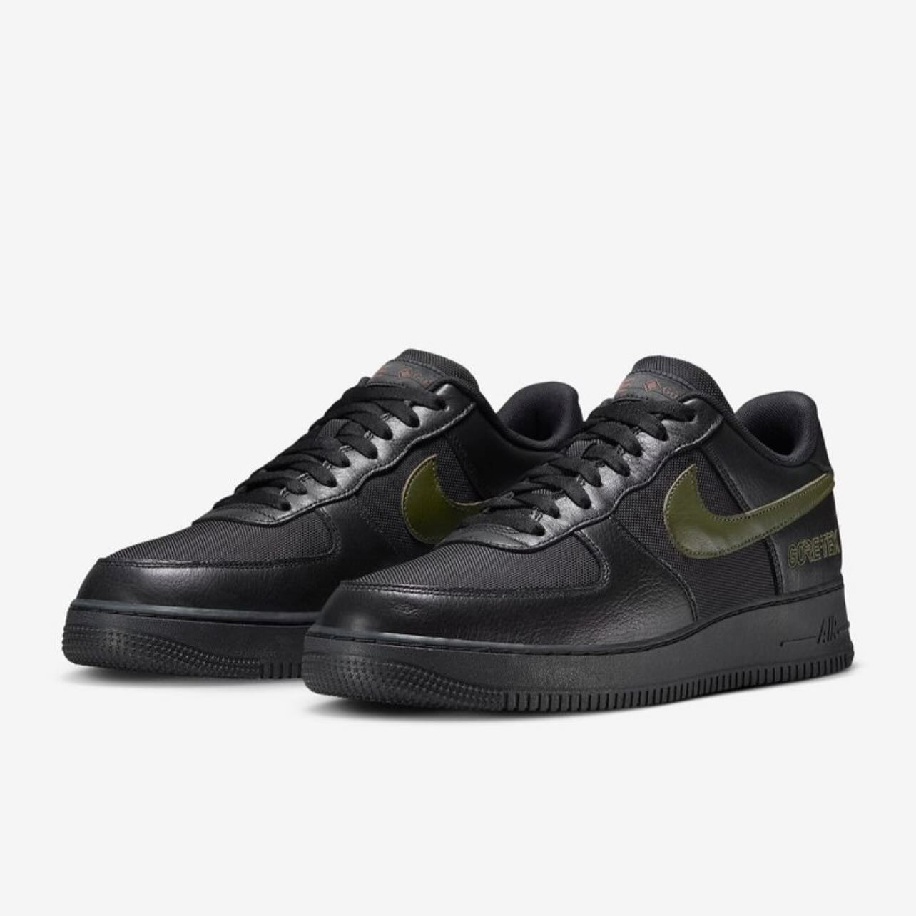 Кросівки Nike Air Force 1 Low GORE-TEX "Black/Cargo Khaki" HV3959-010