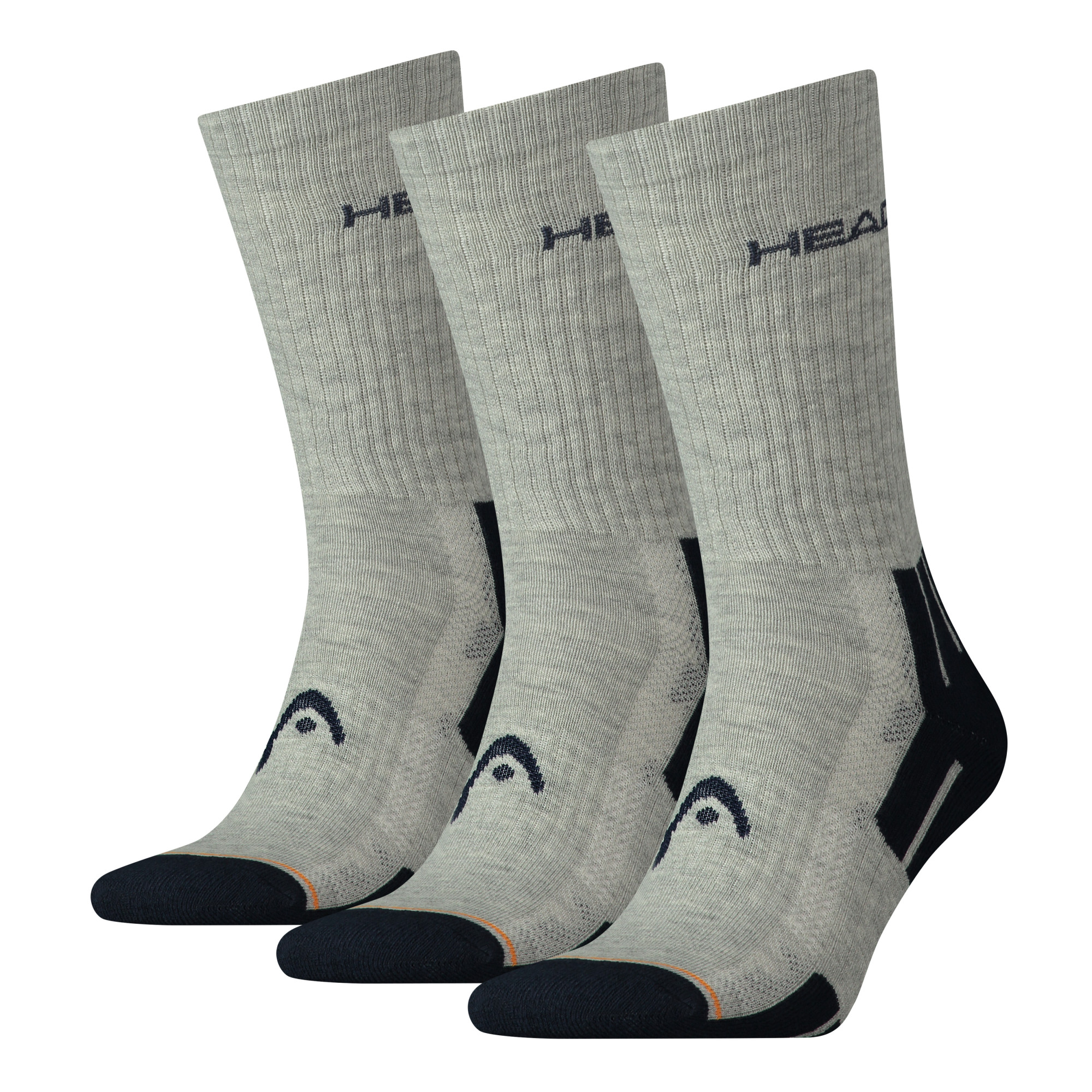 Шкарпетки Head PERFORMANCE CREW 3PPK UNISEX сірий, синій Уні 35-38 741020001-650