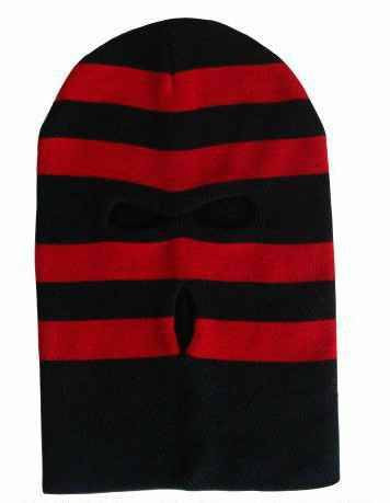Шапка маска червоно-чорна M0804-BR