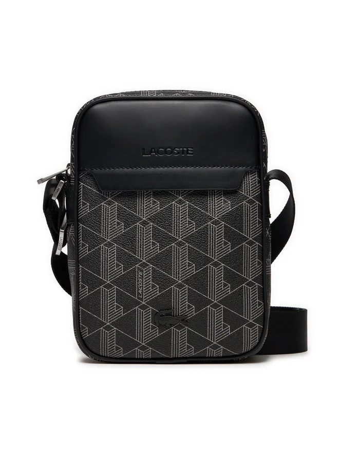 Сумка Lacoste Monogram Grey/Black NH4410LX