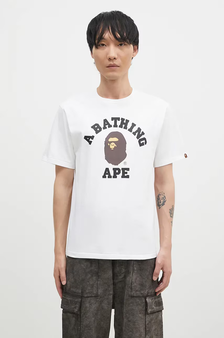 Футболка A BATHNIG APE Men's COLLEGE TEE 1K80110001