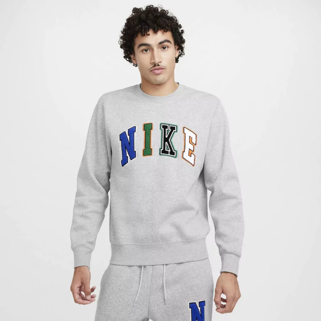 Толстовка NIKE M NK CLUB BB CREW FZ0879-063