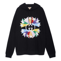 Кофта Men's Gucci FW21 Full Print Interlock Double G Printing Cotton Black XJDNJ 1082