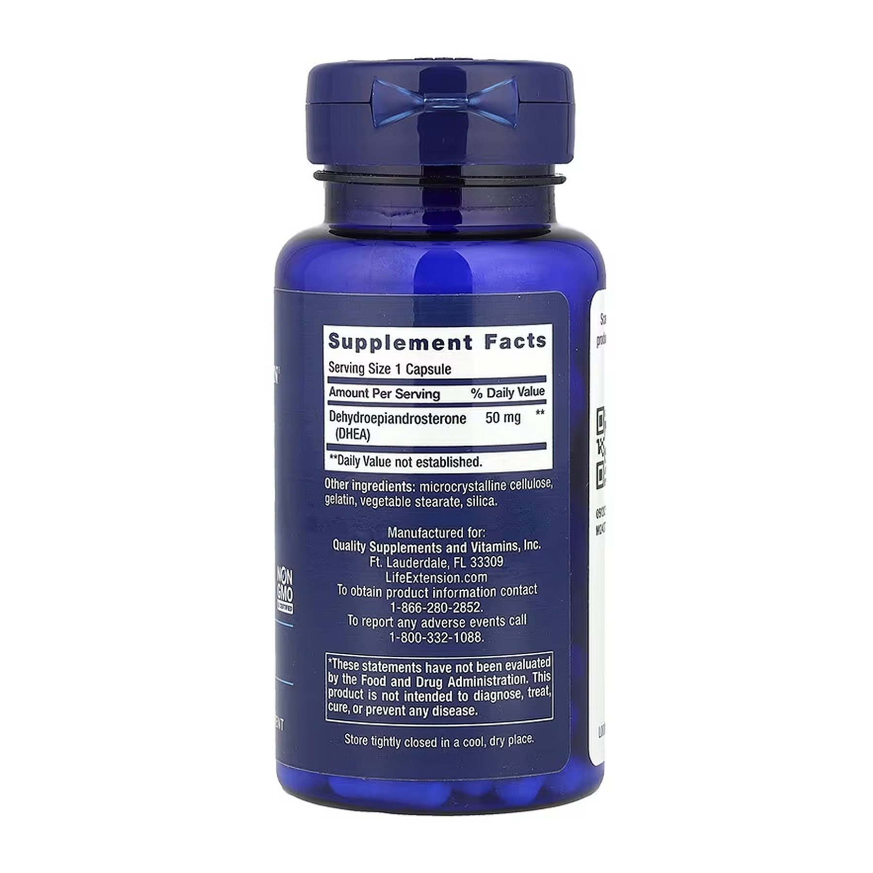 Капсули Life Extension DHEA 50mg - 60 caps 2023-10-5456
