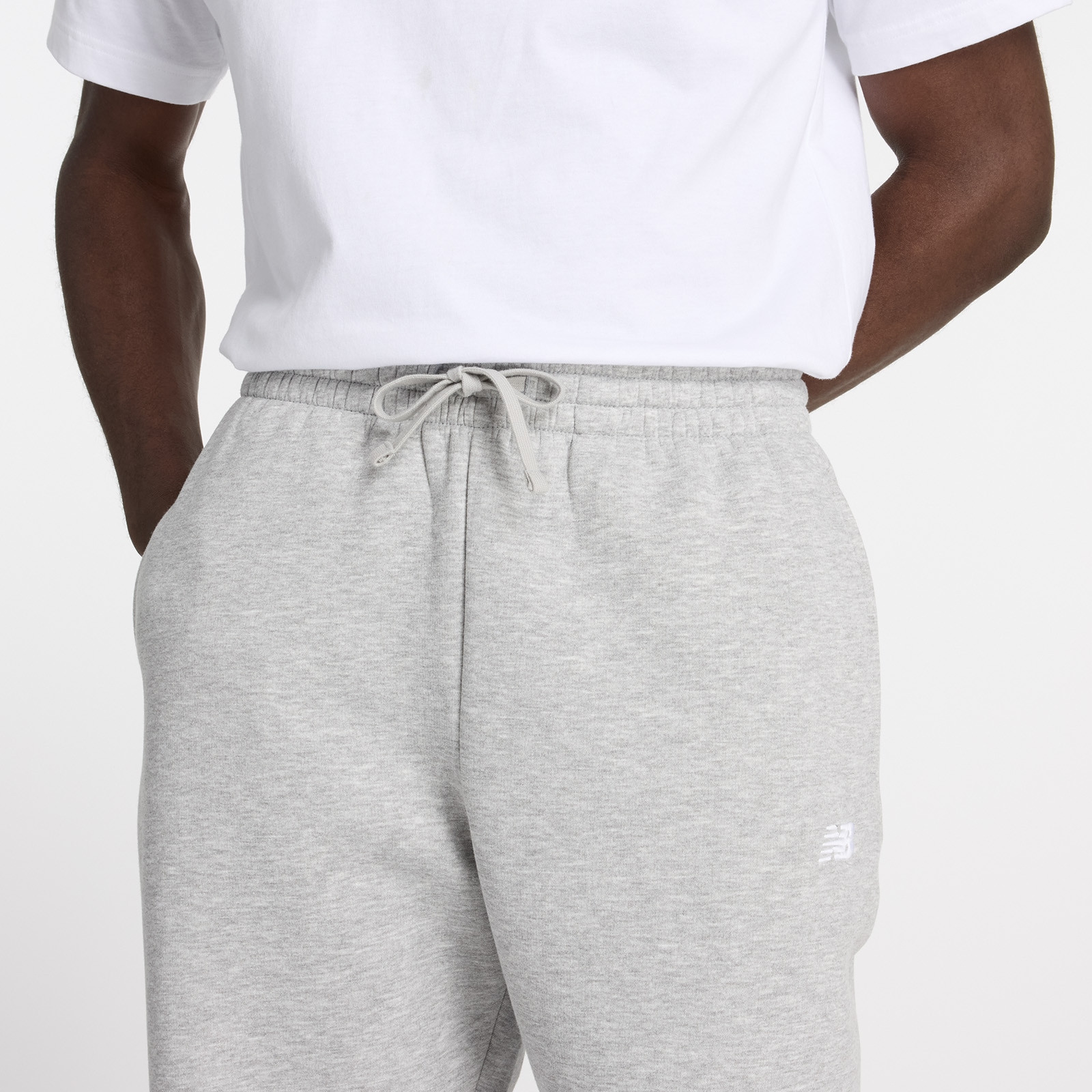 Штани чоловічі New Balance Brushed Back Small Logo Joggers Grey MP41503AG L MP41503AG