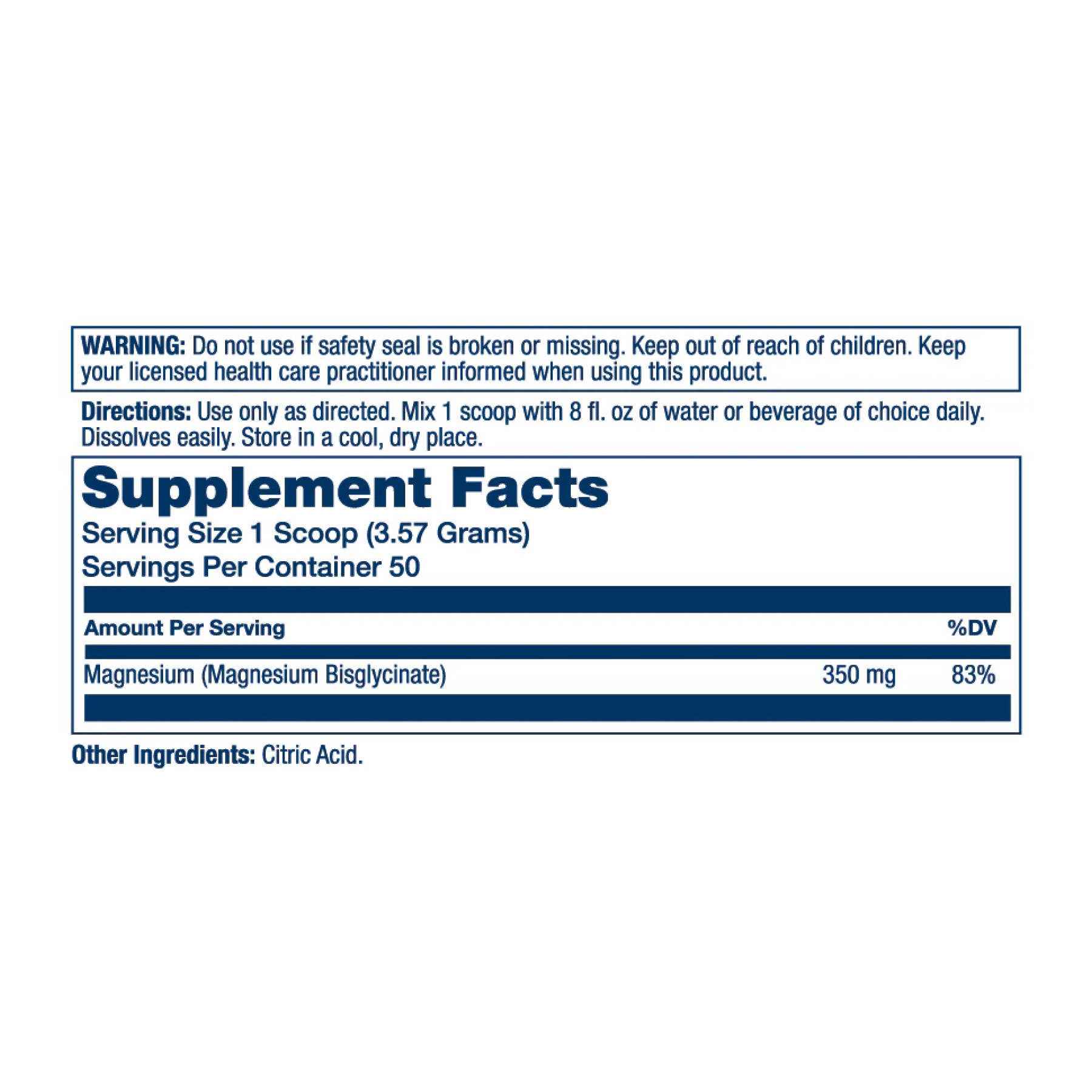 Порошок Solaray Magnesium Glycinate Powder - 179g Unflavored 2023-10-4693
