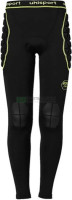 Термобілизна лосини із захистом для воротаря Uhlsport BIONIKFRAME LONGTIGHT чорно-жовті 1005637 01 1005637-01