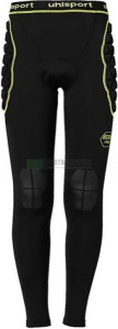Термобілизна лосини із захистом для воротаря Uhlsport BIONIKFRAME LONGTIGHT чорно-жовті 1005637 01 1005637-01