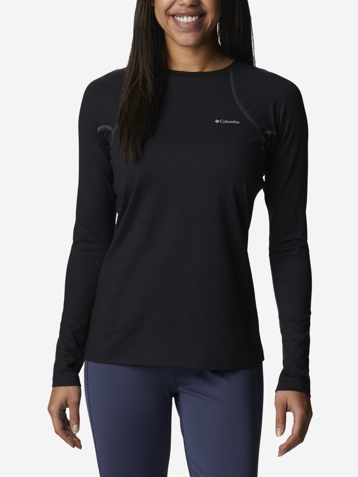 Термобілизна верх Heavyweight Stretch Long Top Sleeve 1638991CLB-011 Columbia L (48) Чорний 1638991CLB-011