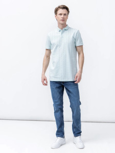 Поло alloverprinted polo 1024053-29658 Tom Tailor L Білий 1024053-29658