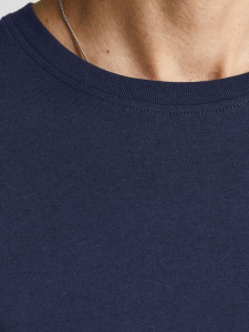 Футболка с длинными рукавами JJBRAT TEE LS 12200518-Navy Blazer-Fit:Standard fit Jack&Jones L Темно- 12200518-NAVY BLAZER-FIT: