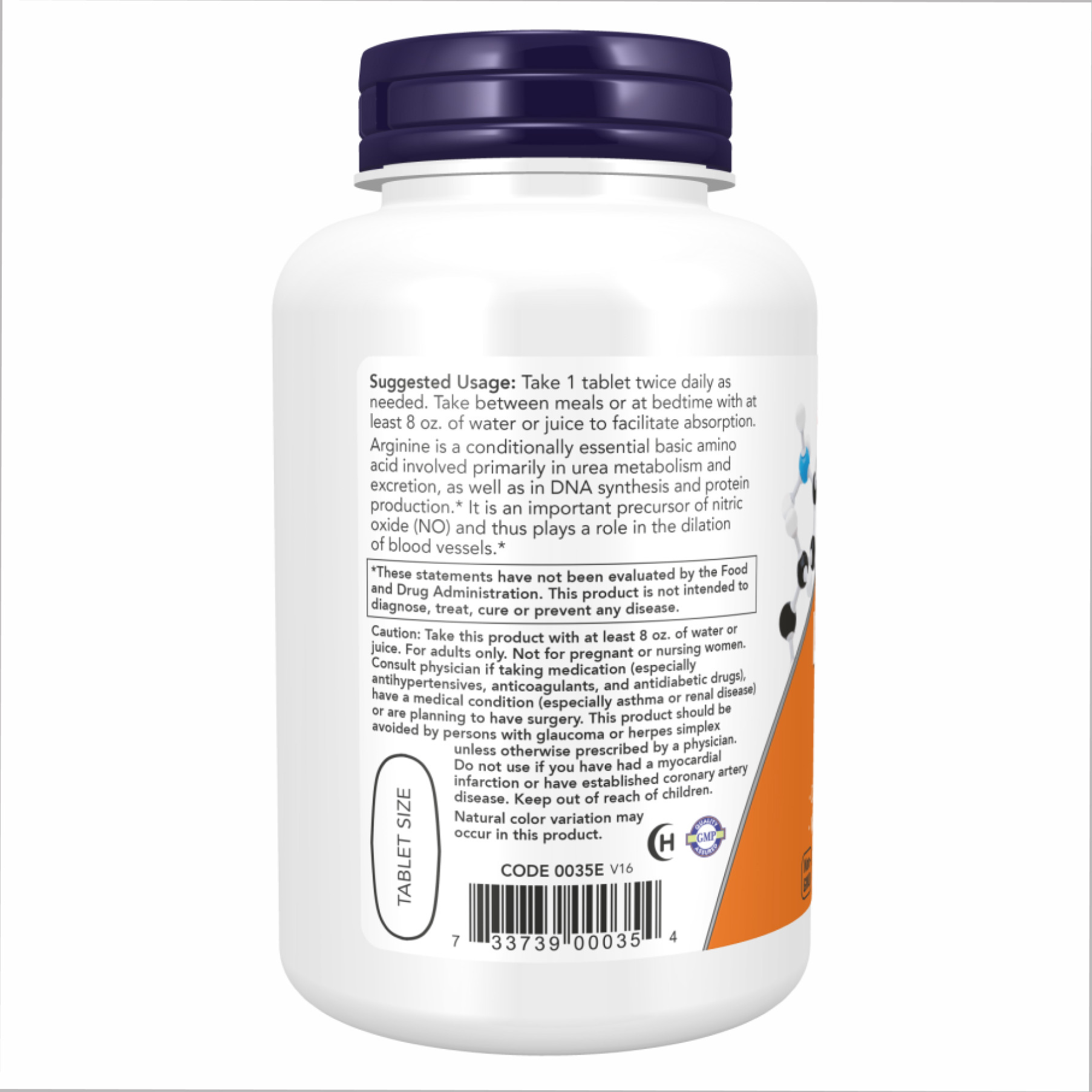 Таблетки L-Arginine 1000mg - 120 tabs 2022-10-0647