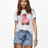 Футболка ONLLANA LIFE REG S/S PHOTO TOP BOX JRS 15228829 Bright White MELON ONLY L Білий 15228829BrightWhiteMELON