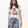 Футболка ONLLANA LIFE REG S/S PHOTO TOP BOX JRS 15228829 Bright White MELON ONLY L Білий 15228829BRIGHTWHITEMELON
