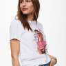 Футболка ONLLANA LIFE REG S/S PHOTO TOP BOX JRS 15228829 Bright White MELON ONLY L Білий 15228829BRIGHTWHITEMELON