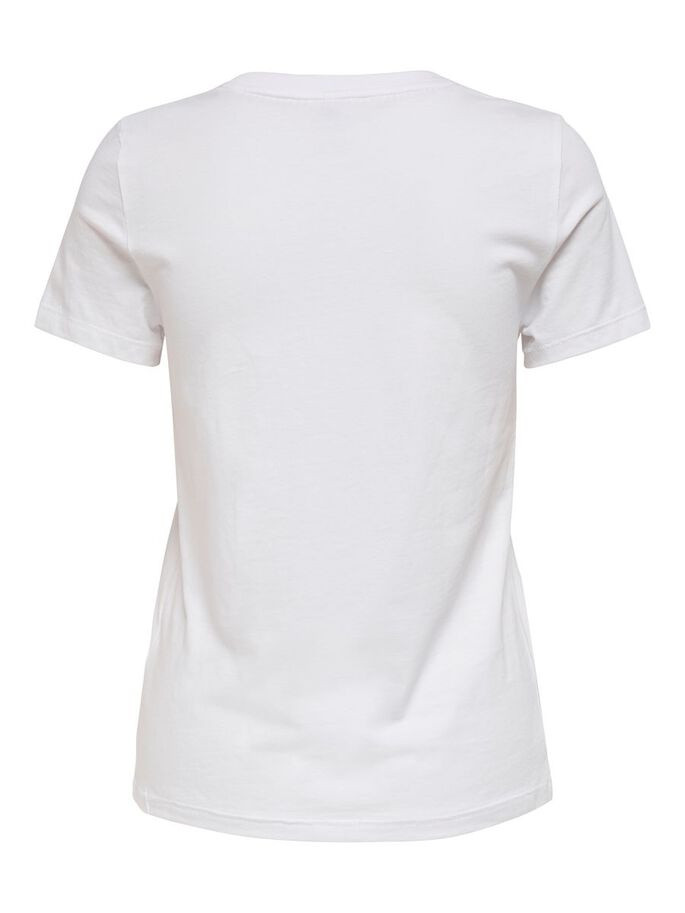 Футболка ONLLANA LIFE REG S/S PHOTO TOP BOX JRS 15228829 Bright White MELON ONLY L Білий 15228829BrightWhiteMELON