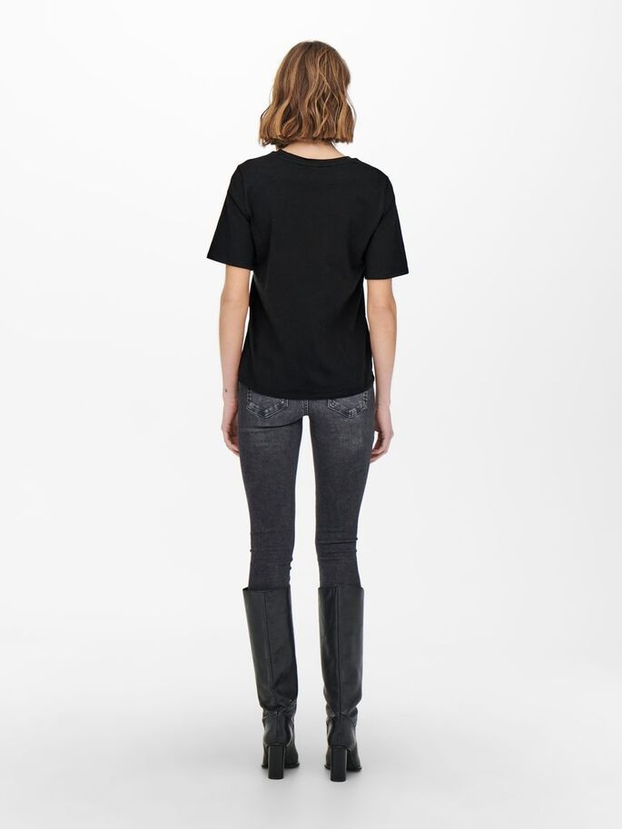 Футболка ONLNEW ONLY LIFE S/S TEE JRS NOOS 15256961-Black ONLY M Чорний 15256961-Black