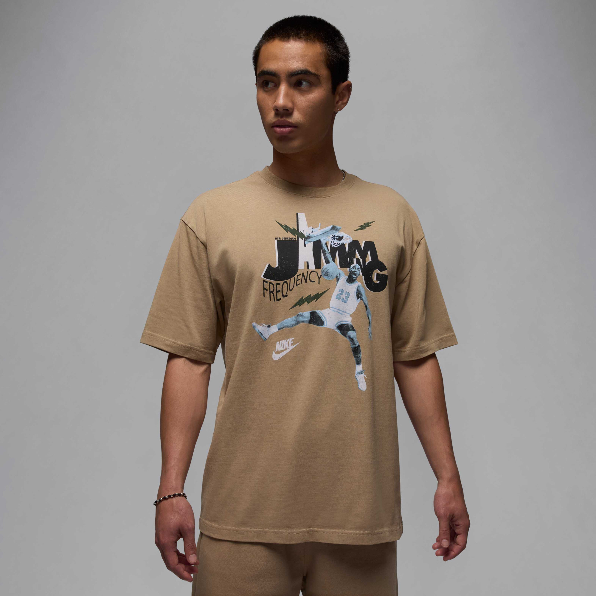 Футболка чоловіча Air Jordan Brand Jam 85 Ss Crew Beige HJ2929-240