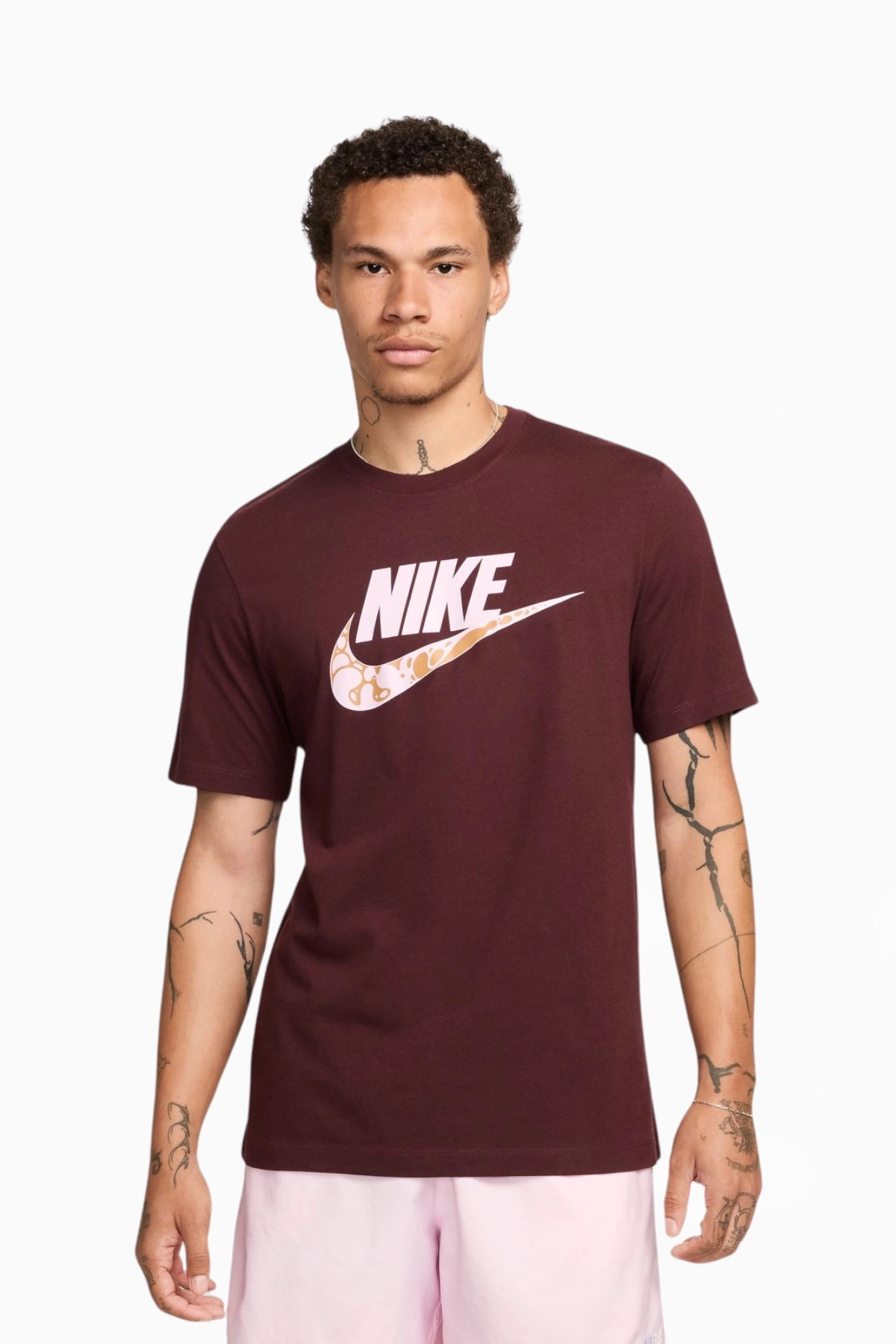 Футболка чоловіча Nike Nsw Tee 12Mo Futura Bordo FQ8034-652