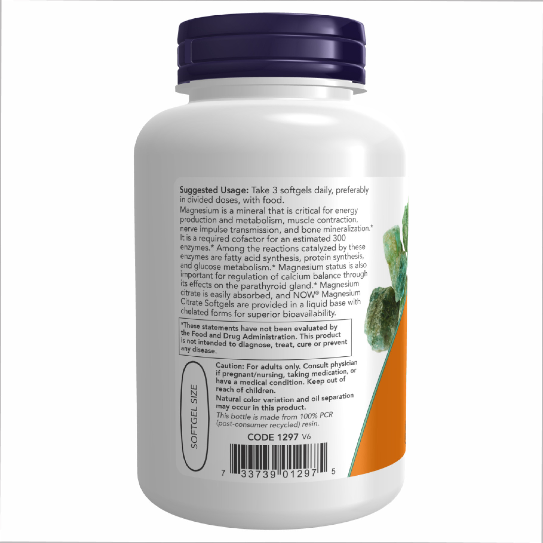Софт гелеві капсули Magnesium Citrate 134mg - 180 sgels 2022-10-0975