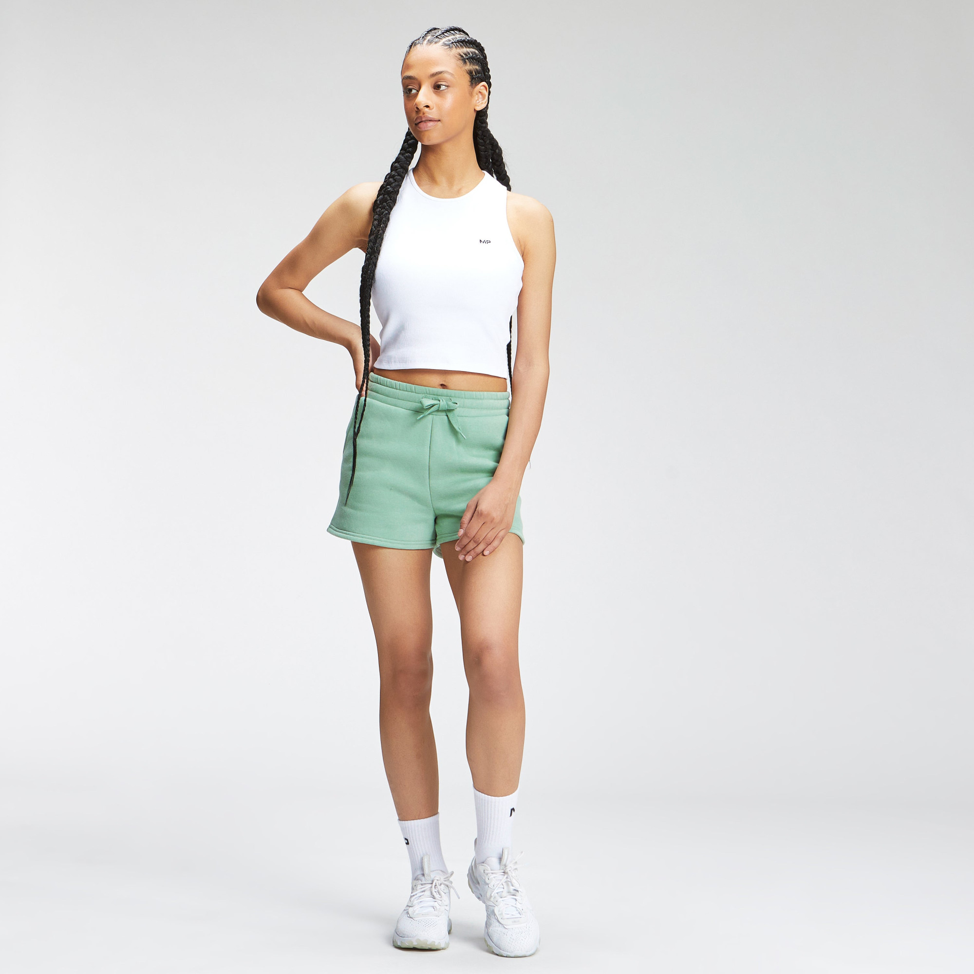 Майка MP WOMEN`S ESSENTIAL CROPPED RIB VEST MPW774-White